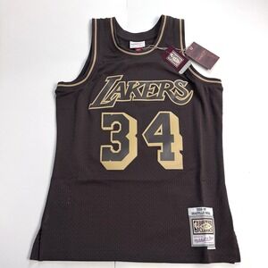 Mitchell & Ness LA Lakers Shaquille O'Neal #34 '96-'97 Lux Brown Shaq Jersey